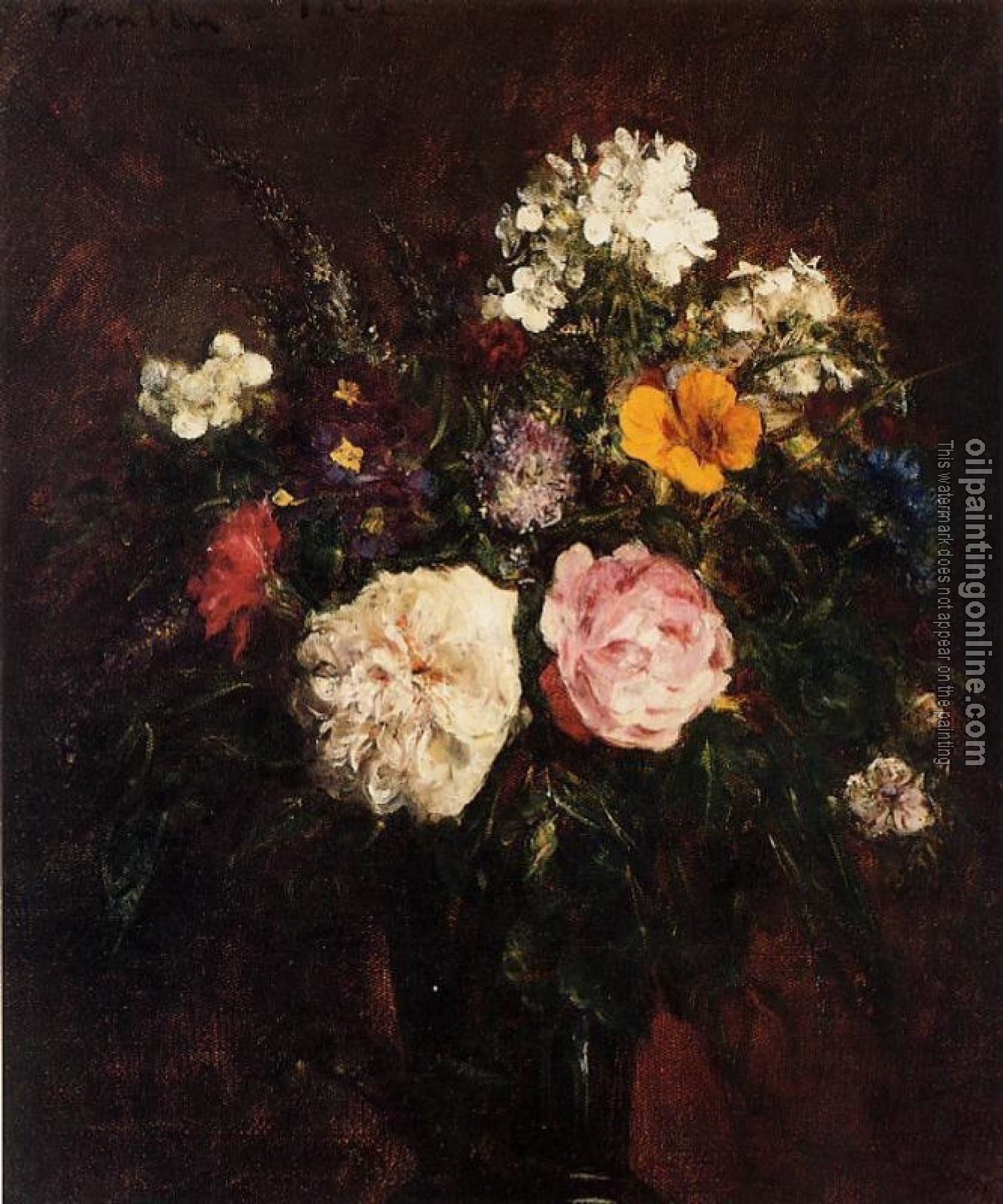 Fantin-Latour, Henri - Still Life with Flowers